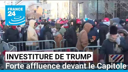 Investiture de Donald Trump : forte affluence devant le Capitole avant la cérémonie • FRANCE 24