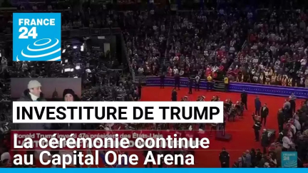 Investiture de Donald Trump : la cérémonie continue au Capital One Arena • FRANCE 24