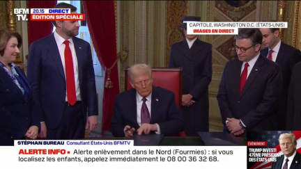 Investiture de Donald Trump: le président américain signe ses premiers décrets