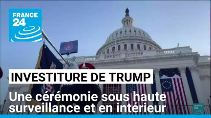 Investiture de Donald Trump : une cérémonie sous haute surveillance et en intérieur • FRANCE 24