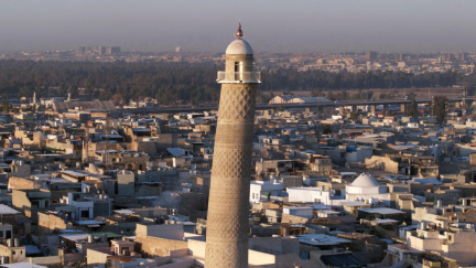 Iraq's famed 'hunchback' of Mosul rebuilt brick by brick