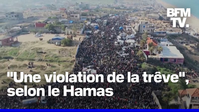 Israël-Hamas: des milliers de Palestiniens attendent de retourner dans le nord de la bande de Gaza