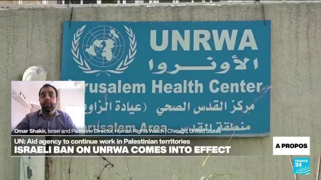 Israeli ban on UN's Palestinian aid agency UNRWA comes into effect