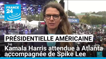 J-3 présidentielle américaine : Kamala Harris à Atlanta accompagnée de Spike Lee • FRANCE 24