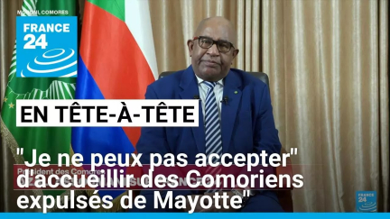 "Je ne peux pas accepter" d'accueillir des Comoriens expulsés de Mayotte, dit Azali Assoumani