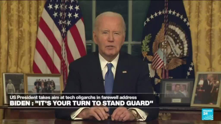 Joe Biden tells Americans to 'stand guard' against oligarchy in farewell speech