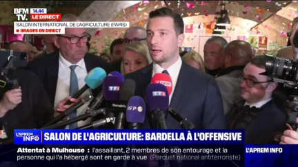 Jordan Bardella: "Ce qui me frappe, c'est que depuis l'année dernière, rien n'a changé" pour les agriculteurs