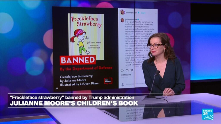 Julianne Moore’s “Freckleface Strawberry” book pulled from school shelves