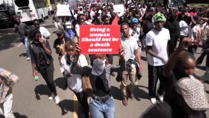 Kenyan police fire teargas at peaceful anti-femicide march