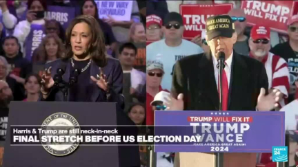 'Knife-edge election': On foreign policy, Harris remains 'coy' while Trump makes 'wild' statements