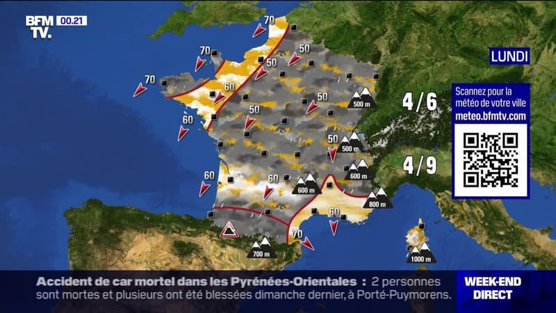 La météo pour ce dimanche 8 décembre 2024