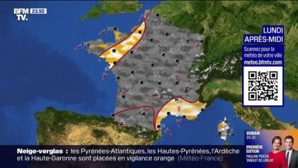 La météo pour ce lundi 9 décembre 2024