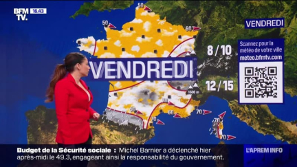 La météo pour ce mercredi 4 décembre 2024