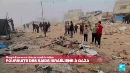 La population civile de Gaza dans la crainte de nouveaux bombardements • FRANCE 24