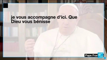 La voix chevrotante, le Pape François remercie les fidèles pour leur soutien dans un message audio