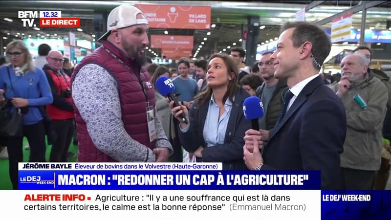 "Le climat est différent de l'an dernier au salon de l'Agriculture mais il est toujours aussi tendu dans les campagnes", déclare Jérôme Bayle, éleveur du Volvestre