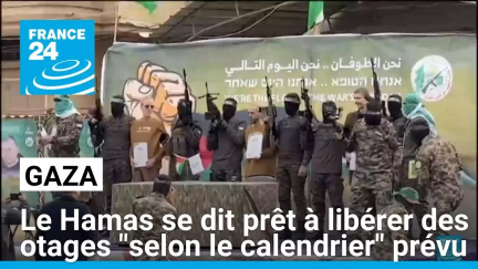 Le Hamas se dit prêt à libérer des otages à Gaza "selon le calendrier" prévu • FRANCE 24