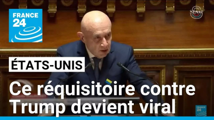 Le réquisitoire de Claude Malhuret contre Donald Trump devient viral • FRANCE 24