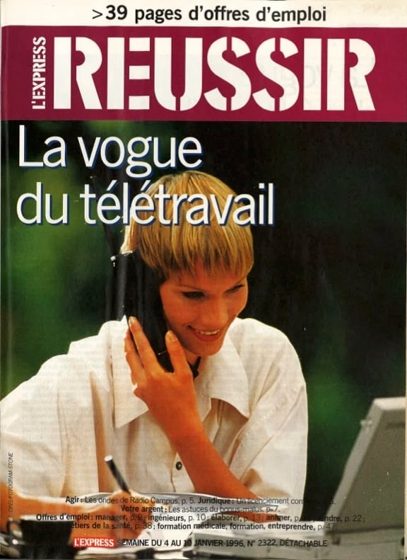 Le télétravail, 30 ans d'évolution : une révolution culturelle à travers les pages de L'Express