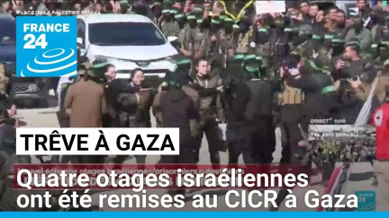 Les quatre otages israéliennes ont été remises au CICR à Gaza • FRANCE 24