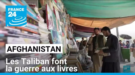 Les Taliban font le tri dans les libraires en Afghanistan • FRANCE 24