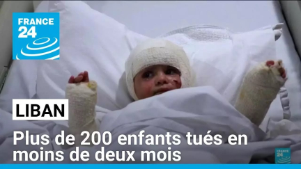 Liban : plus de 200 enfants tués en moins de deux mois, selon l'Unicef • FRANCE 24