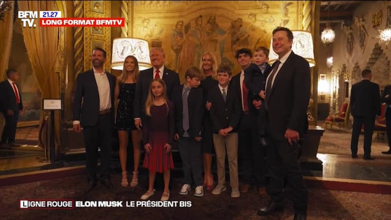 LIGNE ROUGE - Quand Elon Musk pose sur les photos de la famille Trump