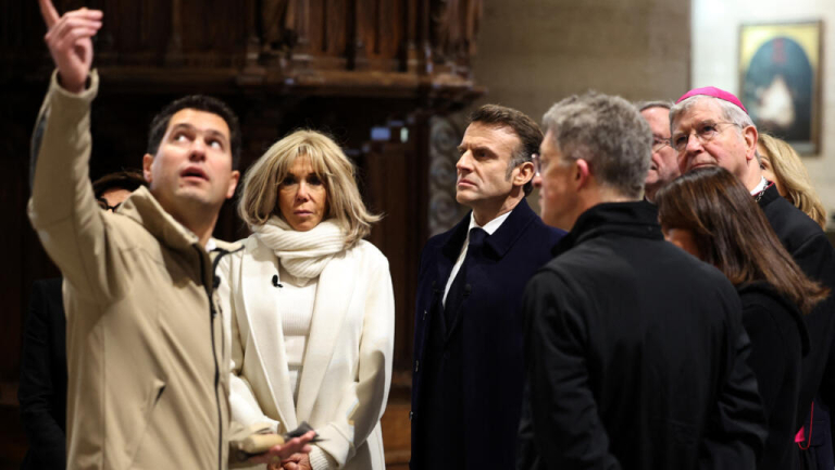 Live: Macron takes world on first tour inside Paris’s restored Notre-Dame cathedral