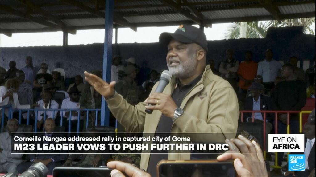 M23 leader vows to push on in Democratic Republic of Congo