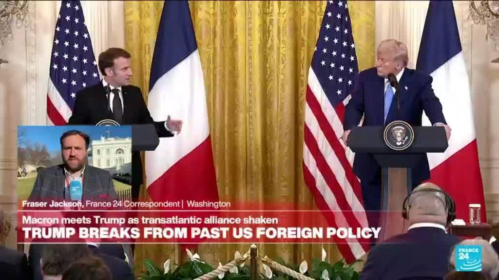 Macron backs Trump diplomacy but seeks US support on any troops