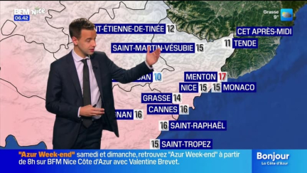 Météo Côte d’Azur: des nuages ce vendredi, jusqu'à 17°C à Menton