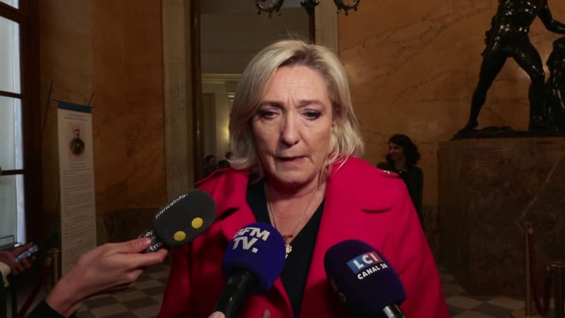 Meurtre de Louise: "Il y a un sujet sur les criminels qui ont déjà plusieurs inscriptions à leur casier", réagit Marine Le Pen