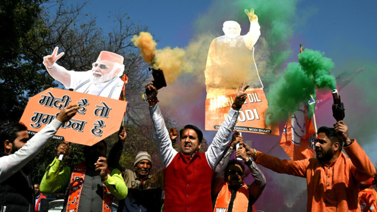 Modi’s party wins critical Delhi election for first time in almost 3 decades