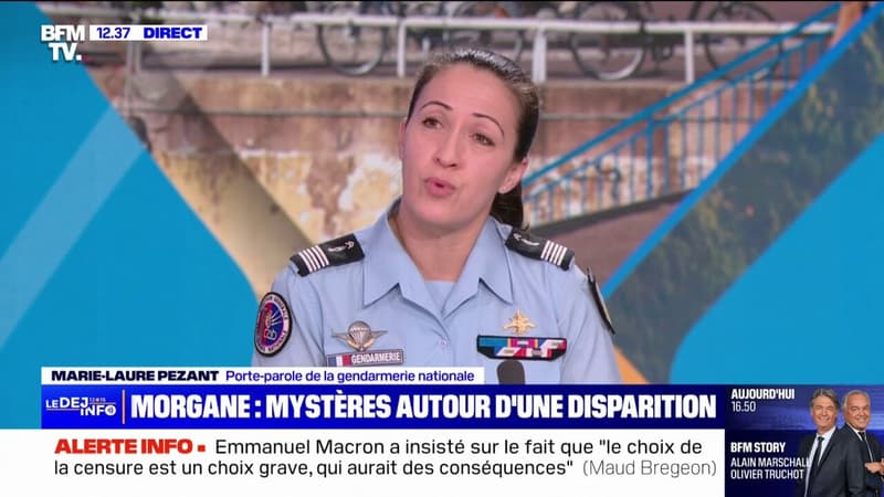 Morgane retrouvée vivante: "C'est important de pouvoir l'accompagner après ce moment difficile", déclare Marie-Laure Pezant, porte-parole de la gendarmerie nationale