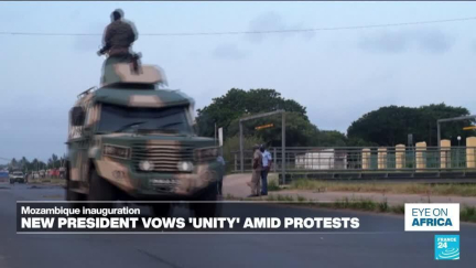 Mozambique inauguration: new president vows 'unity' amid protests