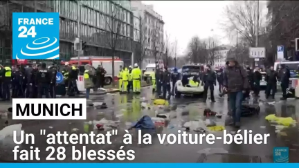 Munich : un "attentat" à la voiture-bélier fait 28 blessés • FRANCE 24