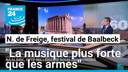 Nayla de Freige, présidente du festival international de Baalbek sur France 24 • FRANCE 24