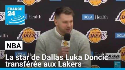 NBA : la star de Dallas Luka Doncic transférée aux Lakers contre Anthony Davis • FRANCE 24