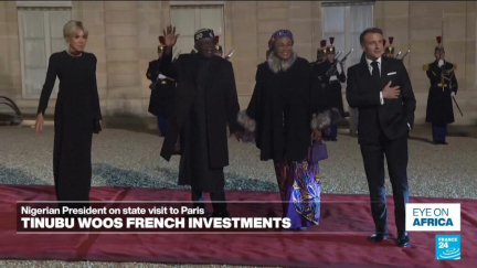 Nigerian president woos French investment on state visit