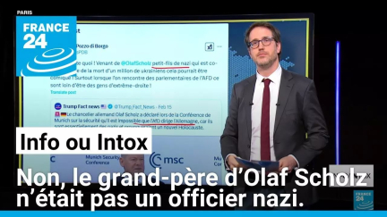 Non, le grand-père d’Olaf Scholz n’était pas un officier nazi. • FRANCE 24