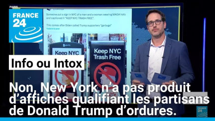 Non, New York n’a pas produit d’affiches qualifiant les partisans de Donald Trump d’ordures.