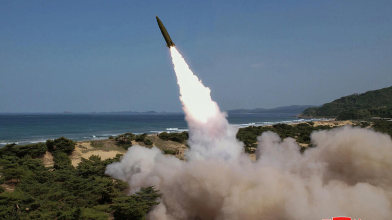 North Korea fires 'long-range' ballistic missile towards the sea, Seoul says