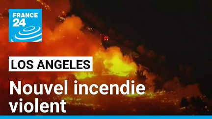 Nouvel incendie violent près de Los Angeles, des milliers d'évacuations • FRANCE 24