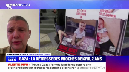 Olivier Rafowicz (porte-parole de Tsahal): "Nous voulons garder une lueur d'espoir" pour Kfir Bibas, le plus jeune otage israélien du Hamas