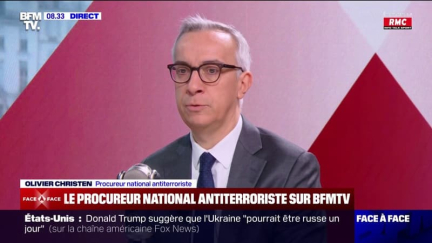 "On a augmenté de 70% le nombre de procédures que nous avons ouvertes en 2024 par rapport à 2023", indique Olivier Christen, procureur national antiterroriste