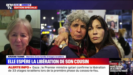 "On n'ose pas trop se réjouir encore": Le témoignage d'Ariane Tamir, membre de la famille de Tal Shoham, otage israélien dont la libération est prévue par l'accord de trêve