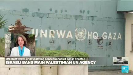 Outcry as Israel bans main UN Palestinian aid agency