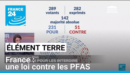 PFAS: La France adopte une loi pour restreindre ces polluants éternels • FRANCE 24