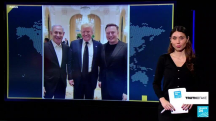 Photo of Elon Musk, Donald Trump and Benjamin Netanyahu is AI-generated