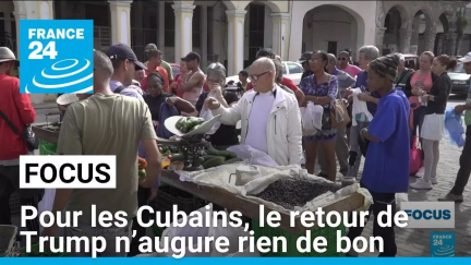 Pour les Cubains, le retour de Trump à la Maison Blanche n’augure rien de bon • FRANCE 24